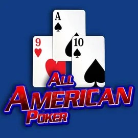 All American Poker online game logo by RTG (Reel Time Gaming) on skyhills-casino-be.com