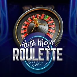 Auto Mega Roulette online game logo by Pragmatic Play on skyhills-casino-be.com