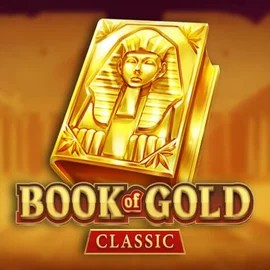 Book of Gold Classic online game logo by Playson on skyhills-casino-be.com