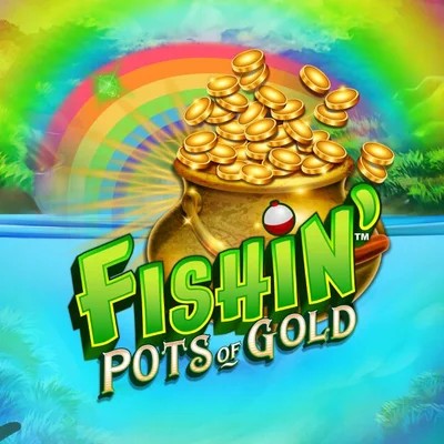 Fishin Pots Of Gold online game logo by Gameburger Studios on skyhills-casino-be.com