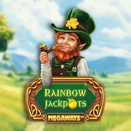 Rainbow Jackpots Megaways slot visual from Red Tiger Gaming available on skyhills-casino-be.com
