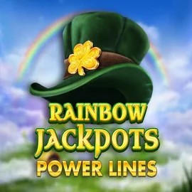 Rainbow Jackpots Power Lines online game logo by Red Tiger Gaming on skyhills-casino-be.com