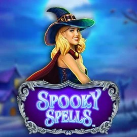 Spooky Spells game by Novomatic – logo hosted on SkyHills Casino