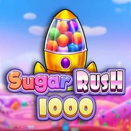 Sugar Rush 1000 slot logo by Pragmatic Play at SkyHills Casino